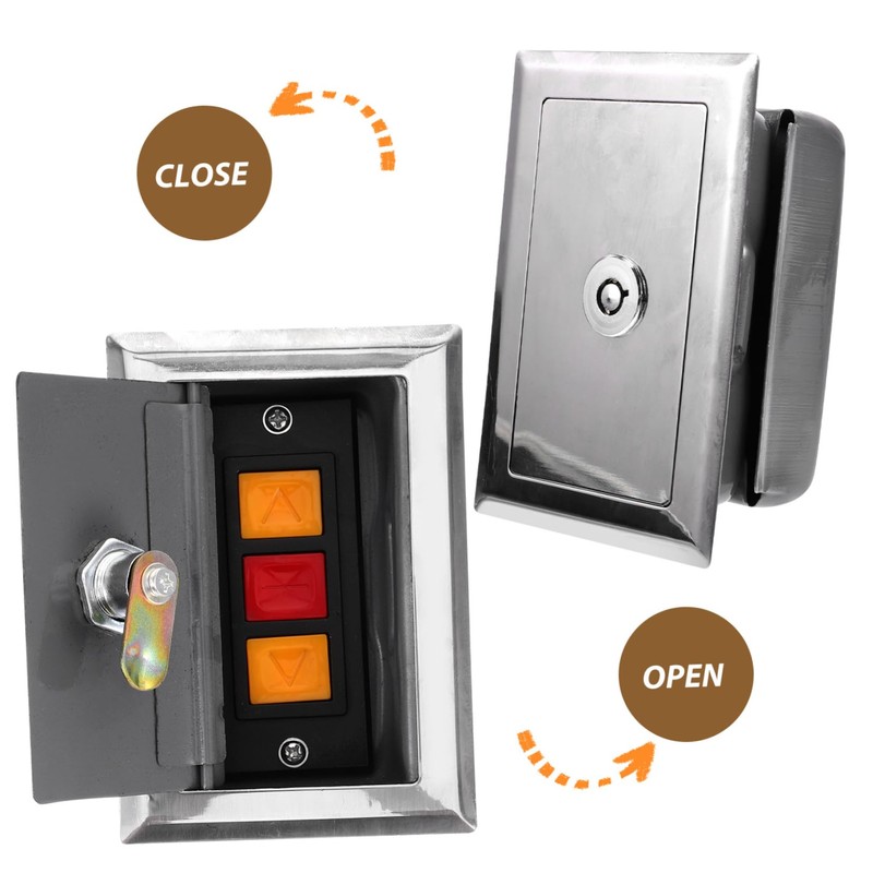 HOMSFOU Box Rolling Shutter Door Switch Box Push Button Control