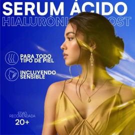 MIST JEWEL Serum cido Hialuronico Boost  cido Ferlico  Vitamina C Y E  Suero facial regenerador, antioxidante e hidratante DaNoche Tipo de piel       