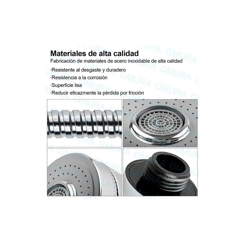 Manguera Con Regadera Botón Lateral Para Lavacabeza Estética