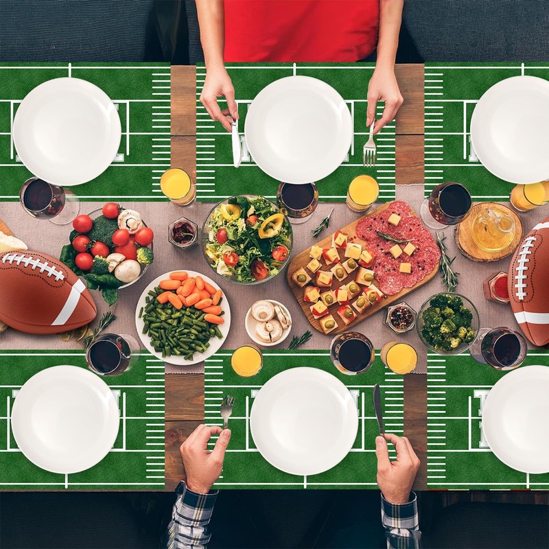 CHAROUP 50 Pack Disposable Football Paper Placemats, Football Theme Table
