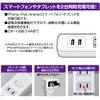 Elpa WLS-402USB(W) Lightning Resistant USB Tap, Lightning Guard Extension Cord,