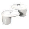 Phoenix PF287030 Catalina Faucet Replacement Handles, White