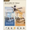 Fanbulous 1 Pack Farmhouse 42 Inch Ceiling Fans with Lights,