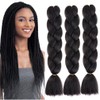 Braided Hair Extensions Black Braids Hot Water Setting (Pack of