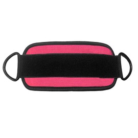 IBRO Ankle Strap for Cable Machines & Resistance Bands, Premium Padding Secure Fit, One Size Fits All, Kickbacks, Glute Workouts, Hip Abductors - Ankle Straps for Lower Body Exercise Pair Pink