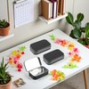 Sluswallow 3Pcs Black Rectangular Small Tins with Lids Tin Boxes