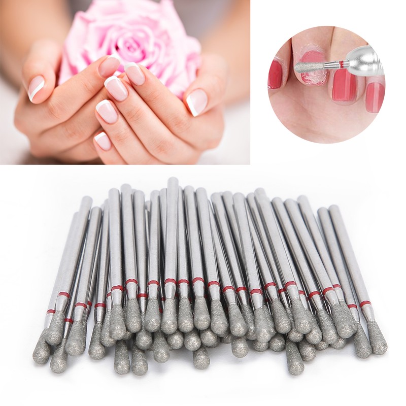50pcs Professional Nail Polishing Grinding Head Nail Drill Bits Manicure