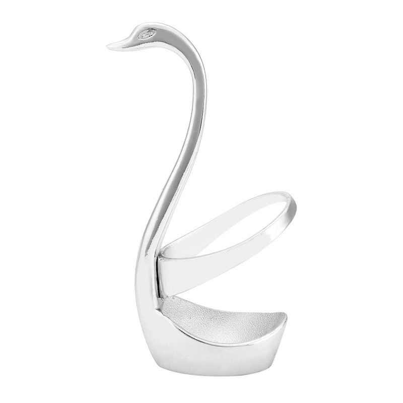 Stainless Steel Swan shaped Fork Spoon Holder with 3 Spoons