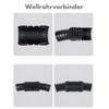 Corrugated Pipe Connector M32 - Sleeve Black, 4 Half Shells