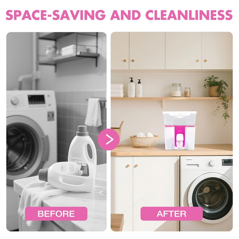 Tokokimo Liquid Laundry Detergent Dispenser, 2Pcs Fabric Softener Dispenser for