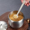 Mozacona Stainless Steel Sugar Bowl Spice Jar Seasoning Pot Storage