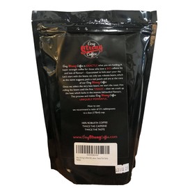 Very Strong Coffee 250g - Whole Beans - 100% ROBUSTA Coffee - High Roast - Twice The Caffeine - Twice The Taste.