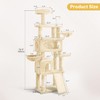 DWVO 75.6" Tall Cat Tree, Tall Cat Tower, Cat Tower