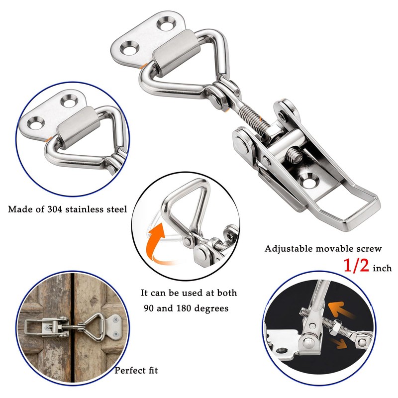 NNNJunhua 90 Degree Right Angle Adjustable Buckle, 4 Pieces