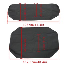 munirater Seat Cover UTV Black Replacement for Diesel 4X4 Mule 2500 2510 3000 3010