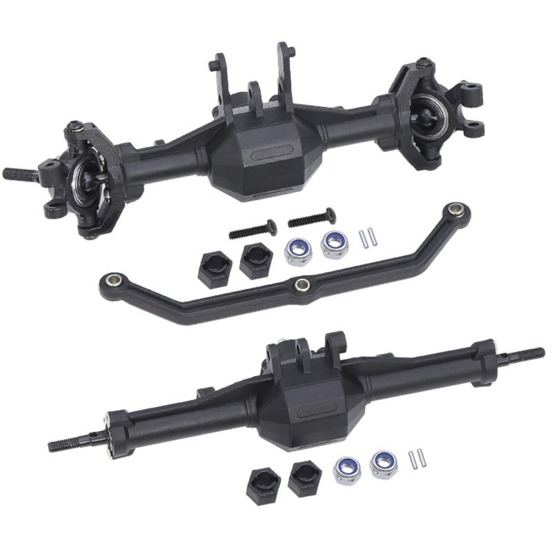 XBERSTAR Trx4M RC Front Rear Axles for Traxxas 1/18 Trx4M