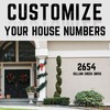 12 Inch Modern Metal House Numbers, Metal Address Numbers and