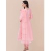 TRENDMALLS Women's Cotton Embroidery Kurta Pant Suit Set (TM.G103-LightPink-M)