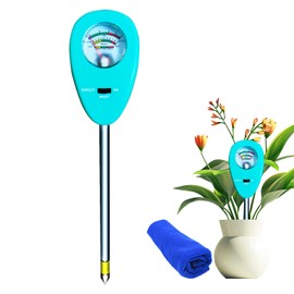 Trungeton 3-in-1 Soil Moisture PH Fertility/Nutrients Meter and Tester, Upgraded Alloy Probe Tool Kit for Garden, Lawn, Farm, Indoor & Outdoor Use (No Battery Required)