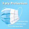 NIWOPO Disposable Face Masks, 100PCS 3 Ply Protection Mask (Blue)