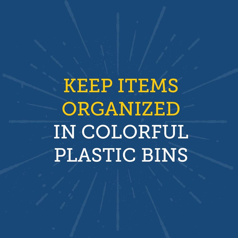 Really Good Stuff Multi-Purpose Plastic Storage Baskets for Classroom or