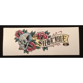 Sublime Sticker: Large: Banner Tattoo: Vinyl Long Beach California Reggae Logo