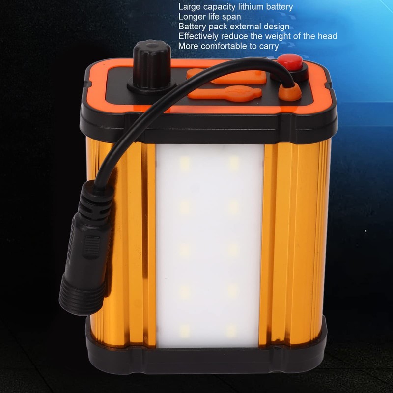 Gavigain Rechargeable Safety Mining Headlight with Sponge Pad, Aluminum Alloy