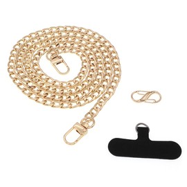 ZIYMU zm-s-04 Smartphone Shoulder Smartphone Strap, Neck Strap, Curb Chain, Multi Hook, 3 Colors, gold