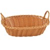 Kesper Mesh Bread Basket with Handle, Plastic, Brown, 29 x