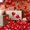 Nfvjfxz 50pcs 10inch Foil Red Heart Balloons Valentine's Day Decoration