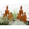 LB H&F Lilienburg Christmas Decoration Rust Metal Weatherproof