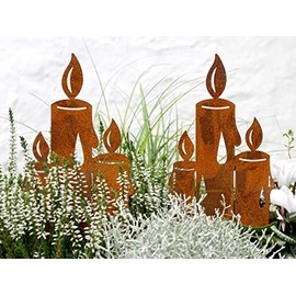 LB H&F Lilienburg Christmas Decoration Rust Metal Weatherproof