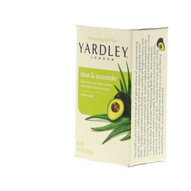 Yardley London Moisturizing Bar Fresh Aloe With Avocado Essence 4.0 oz (Pack of 4)