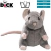 Carl Dick Mouse grey 6.5 inches, 15cm, Plush Toy, Soft