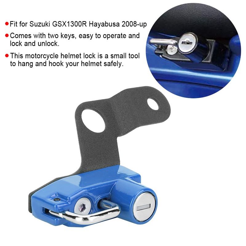Motorcycle Modification Aluminum Alloy Helmet Lock Mount Hook Fit for