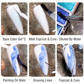 Nail Watercolor Palette Gel Nail Art (9 Colors)