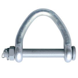 6" Web Sling Shackle Clevis w/Safety Nut HDG for Lifting Sling Straps WLL 24000 LBS Breskng Strength 96000 LBS
