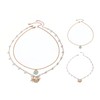 JOZMMZEOOA 2 Pieces Shell Chain, Women's Gold Layer Charm Shell