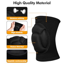 Protective Knee Pads, Thick Sponge Anti-slip,Women's/Men's Knee Pads for Volleyball, Rock Climbing, Cycling, Dancing, Gardening, Gardening, Flooring, 