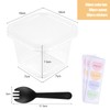 Dessert Cups, 30 PCS Plastic Dessert Cups with Lids and