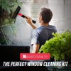 2 in 1 Telescopic Window Squeegee with Durable Squeegee Blade