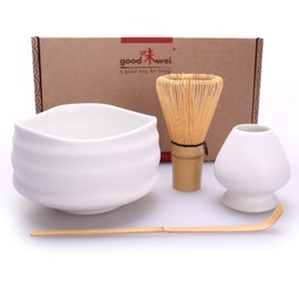 Goodwei Japanese Matcha Complete Set with High Quality Tea Bowl
