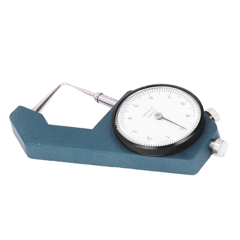 Dial Thickness Gauge Curved Tip Head 0 to 10mm Range