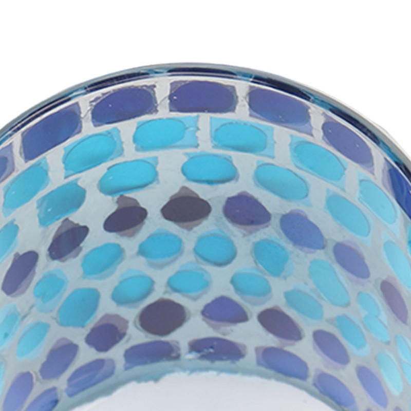 Mosaic Votive Candle Holder Handcrafted Glass Tea Light Holder for