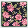Wedgwood 000468-0003-01 Chenille Woven Handkerchief, Pink Lotus, Wanderlust Collection, Navy,