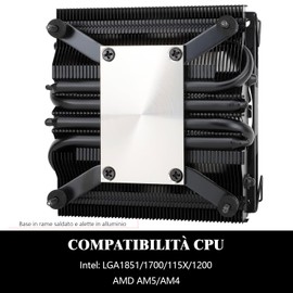 TR AXP90 X47 Black Low Profile CPU Cooler, with PWM TL-9015 92mm Fan, ITX CPU Cooler, Height 47mm, for AMD AM4 AM5/Intel 1150/1151/1155/1156/1200/1700(AXP90 X47 BLACK)