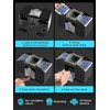 1-4 Deck Automatic Card Shuffler, Poker Shuffler Machine with Rubber