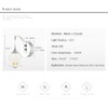 Sedelan LED Crystal Wall Sconce, Moon Modern Wall Light Fixture,