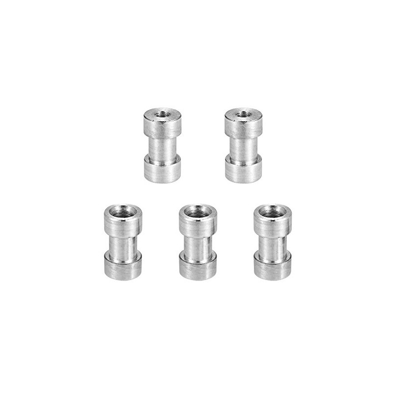 HEIYE Screw, 5pcs 1/4"-20" and 3/8"-16 Female Spigot Screw Thread