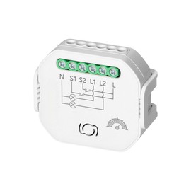 Miratic Smart Light Switch and Roller Shutter Switch Smart with WiFi Bluetooth and Tuya Smart Life Devices for Roller Shutters or Lighting Mounting in Junction Box or DIN Rail (Dimmer Relay - 2
